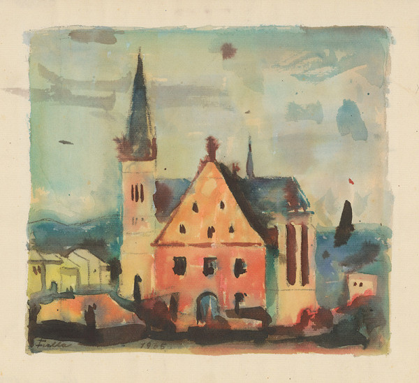 Ľudovít Fulla – Námestie v Bardejove 