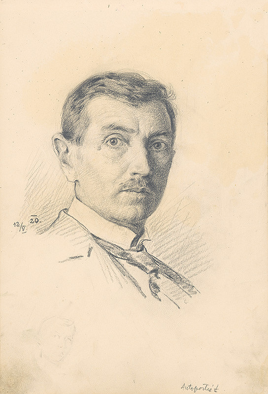 Jaroslav Augusta – Štúdia autoportrétu  