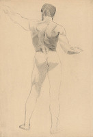 Ján Fadrusz – Mužský akt zozadu 