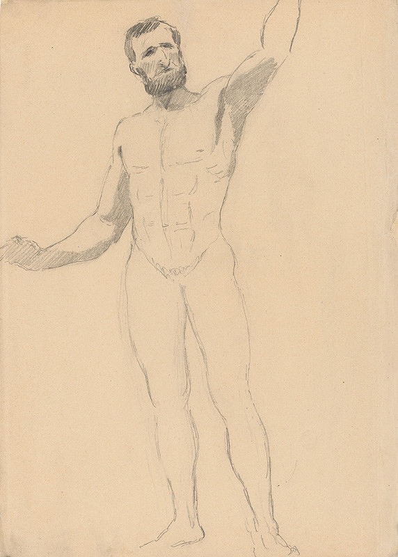 Ján Fadrusz – Mužský akt spredu 