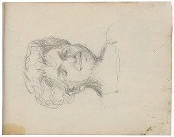 Margita Czóbelová – Náčrt portrétu staršej ženy  