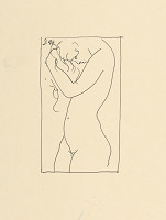 Róbert Dúbravec – Ženský akt s rozpustenými vlasmi II. 