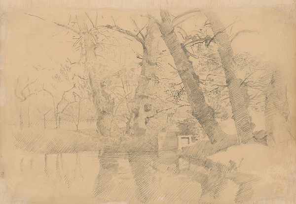 Ladislav Mednyánszky – Stromy nad splavom 