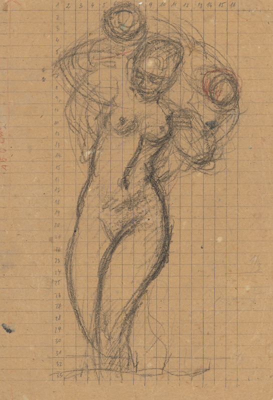 Jozef Kostka – Náčrt k plastike Život PKO v Bratislave 