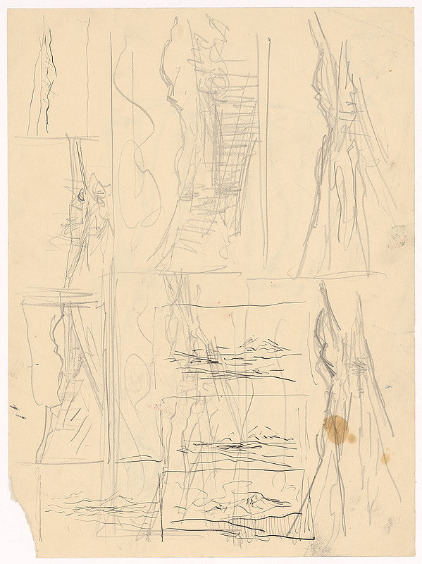 Ladislav Mednyánszky – Náčrt k obrazu 35. 