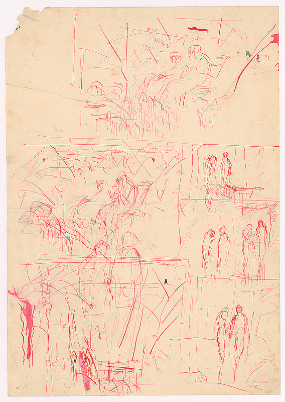 Ladislav Mednyánszky – Náčrt k obrazu 40. 