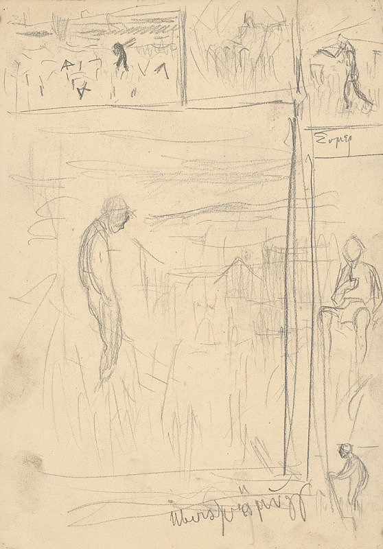 Ladislav Mednyánszky – Náčrt k obrazu 44. 