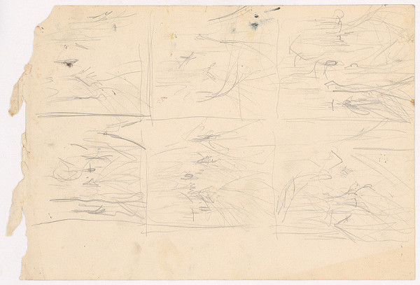 Ladislav Mednyánszky – Náčrt k obrazu 55. 