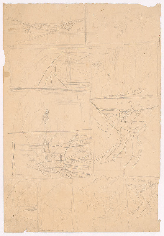 Ladislav Mednyánszky – Náčrt k obrazu 56. 