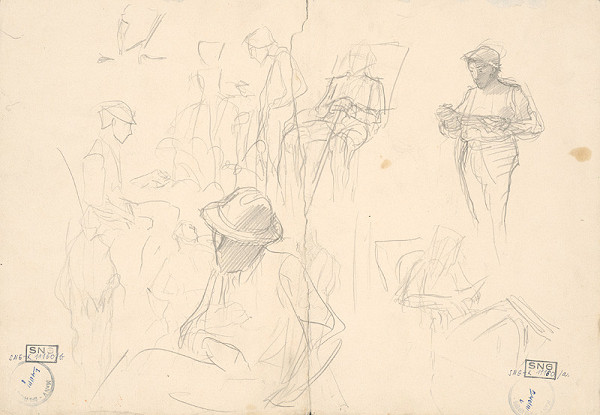 Ladislav Mednyánszky – Náčrt k obrazu 71. 