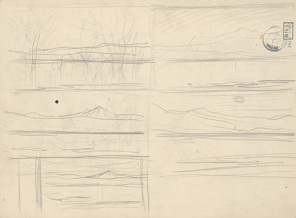 Ladislav Mednyánszky – Náčrt k obrazu 84. 