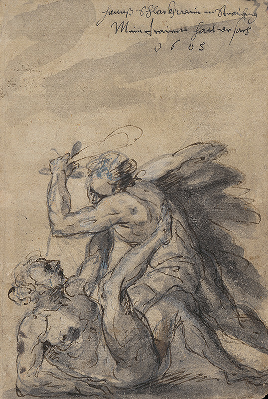 Nemecký maliar zo 17. storočia – Bitka dvoch obrov 