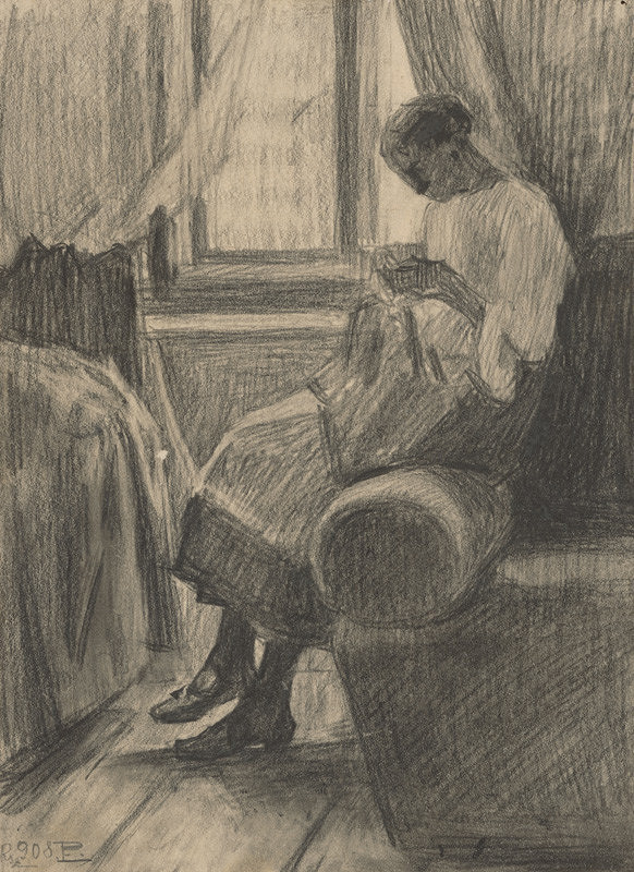Eduard Putra – Šijúca žena pri okne