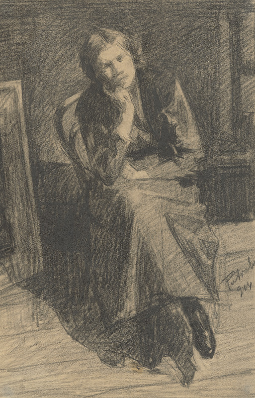 Eduard Putra – Sediaca žena s opretou bradou 