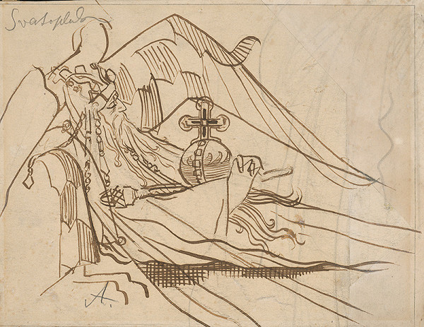 Mikoláš Aleš – Dying Svätopluk