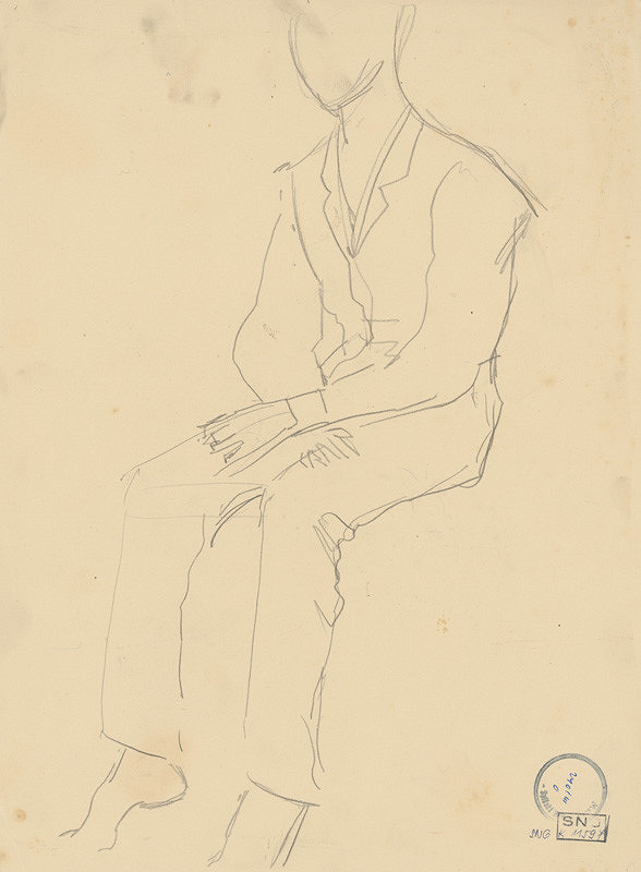 Ladislav Mednyánszky – Figurálne náčrty 410. 