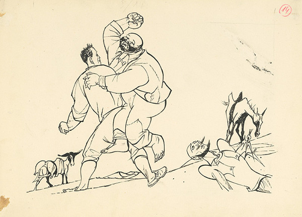 Vincent Hložník – Sancho Panza Defending his Master 
