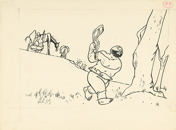 Vincent Hložník – Stop on the Road. Sancho Panza Doing Valuable Service 