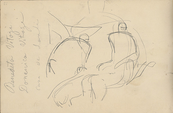 Ladislav Mednyánszky – Náčrty figúr 