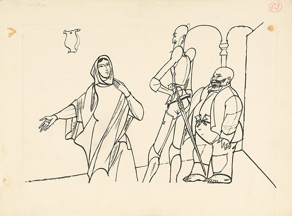 Vincent Hložník – Don Quijote a jeho sluha u prísnej ženy 