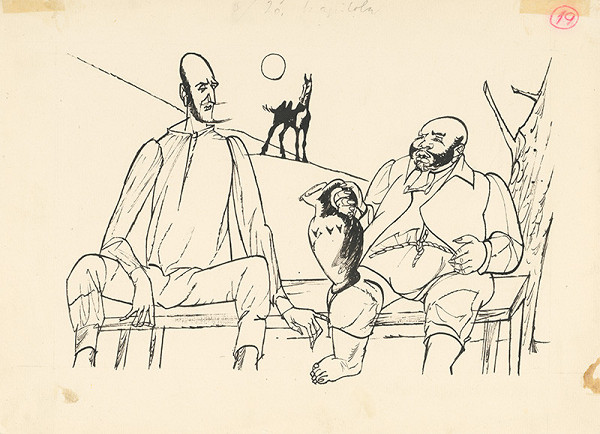 Vincent Hložník – Odpočinok Dona Quijota a Sancha Panzu 