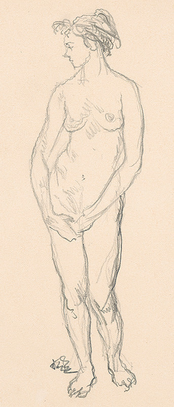 Jaroslav Vodrážka – Stojaci ženský akt 