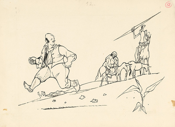 Vincent Hložník – Don Quijote zaháňa dedinčana 