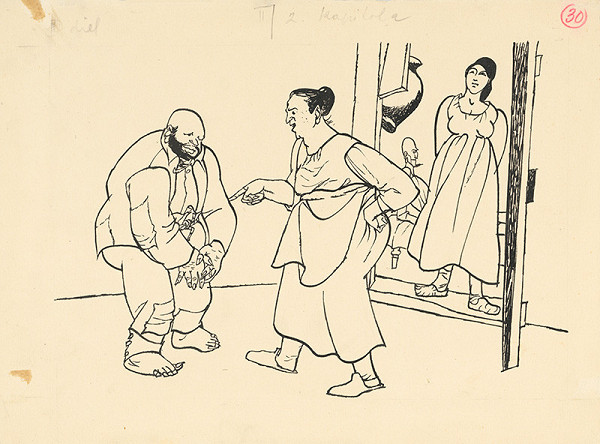 Vincent Hložník – Sancho Panza a dedinčanka 