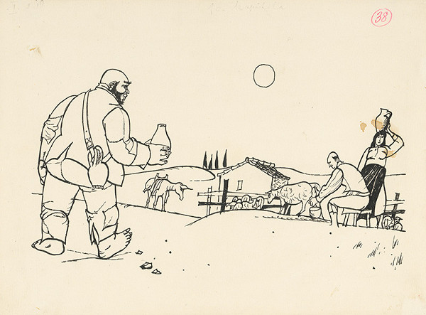 Vincent Hložník – Sancho Panza kráča k ovčiarni 