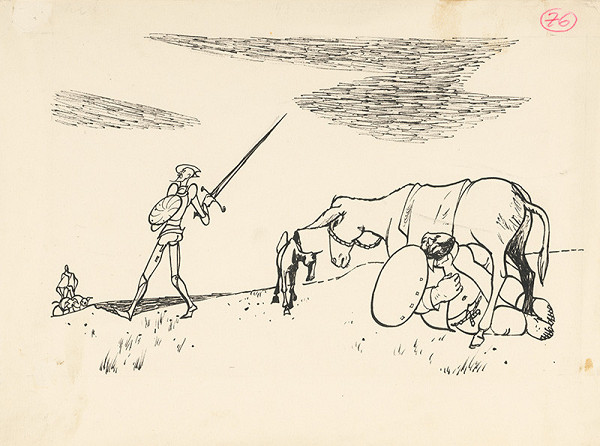 Vincent Hložník – Don Quichote Preparing for a Fight