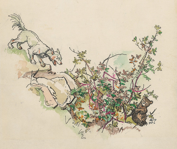 Jaroslav Vodrážka – Medvedík v kríčku 