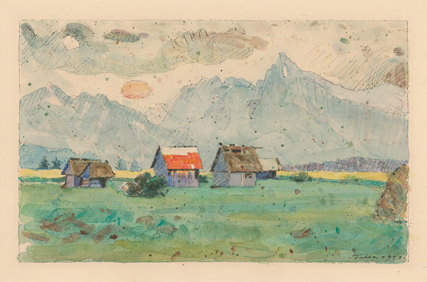 Ľudovít Fulla – Hay-Barn below Kriváň 