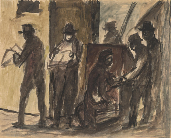 Ján Želibský – Štúdia k obrazu Kolpoltér 