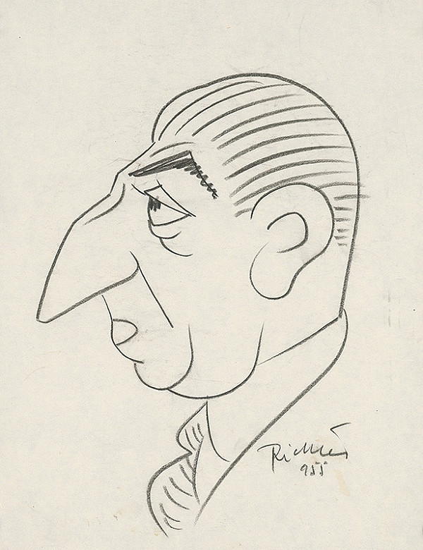 Alexander Richter – Caricature of Pelec 