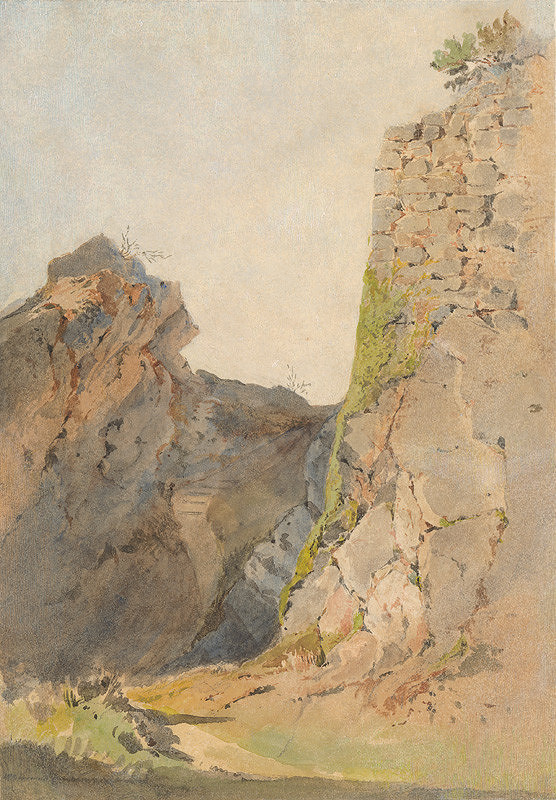 Ladislav Mednyánszky – Landscape with Castle Ruins