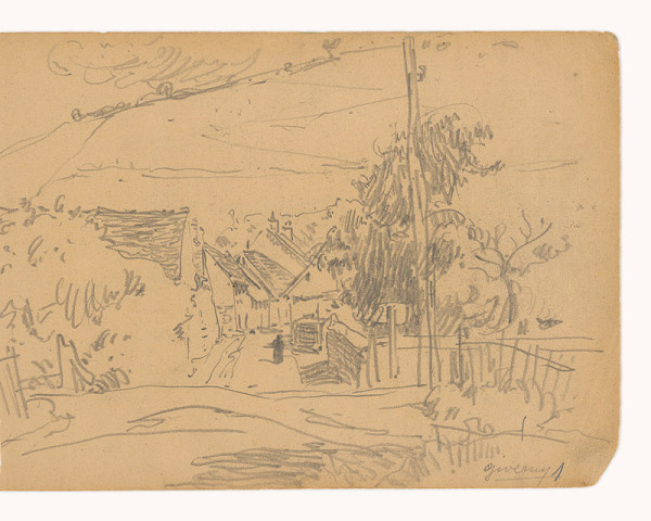 Maximilián Schurmann – Ulička v Giverny 