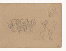 Maximilián Schurmann – Zber sena v Giverny. Skica k obrazu 