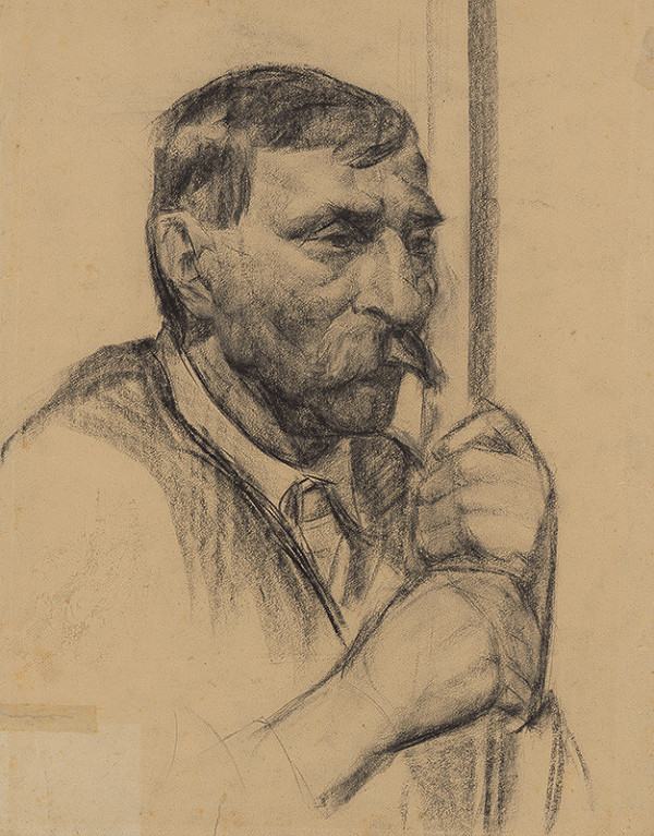 Koloman Sokol – Štúdia muža s palicou 1922
