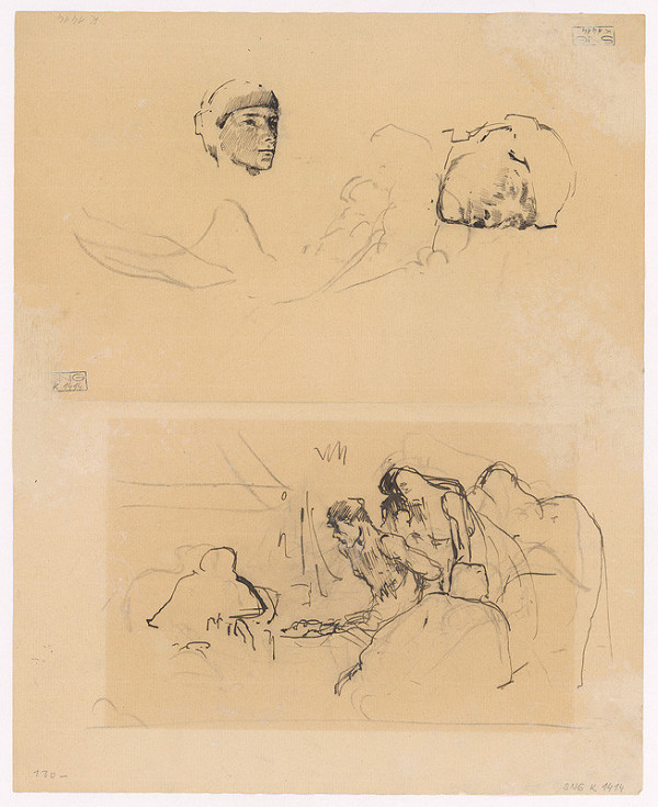Ladislav Mednyánszky – Sketch for the Picture Interrogation  