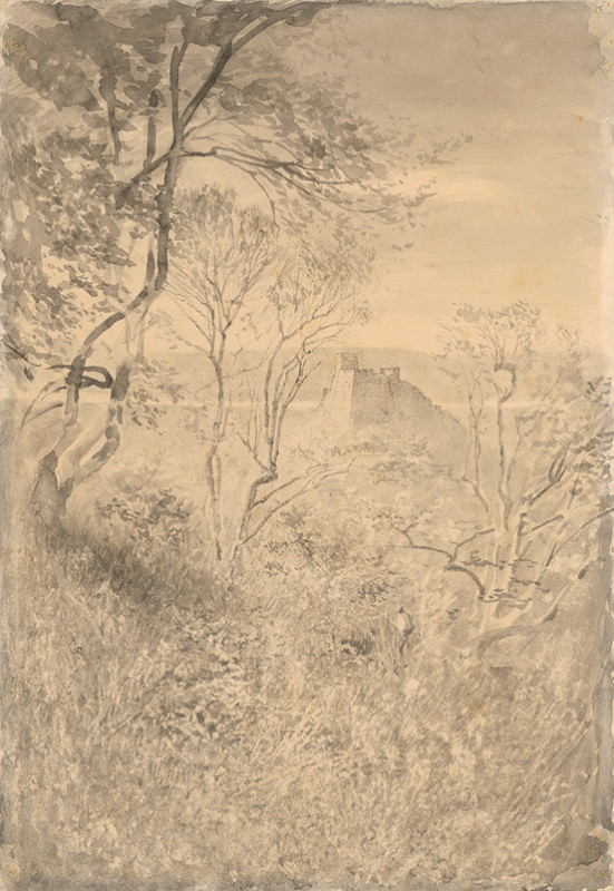 Ladislav Mednyánszky – Krajina s hradom 