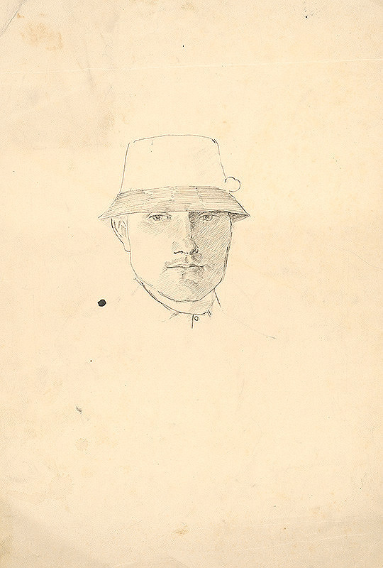Ladislav Mednyánszky – Study of a Man in a Hunter's Hat