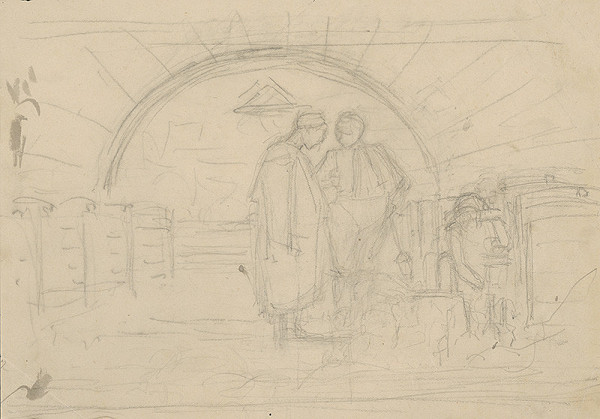 Ladislav Mednyánszky – V dedinskej izbe 