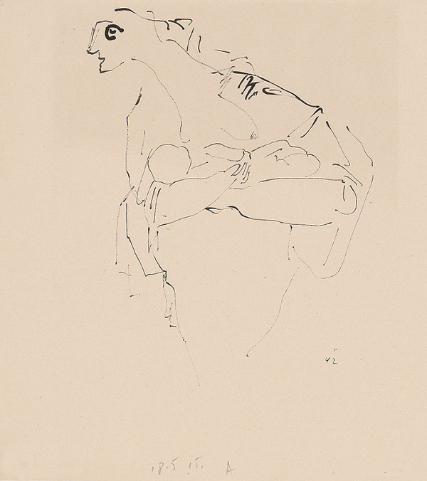 Július Lőrincz – 32. Vojna II. - Žena s dieťaťom 