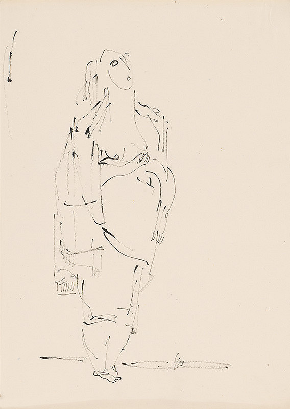 Július Lőrincz – 50. Vojna II. - Stojaca žena II. 