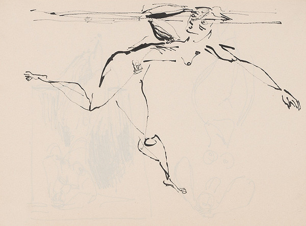 Július Lőrincz – 62. Vojna II. - Bežiaca žena v akte 