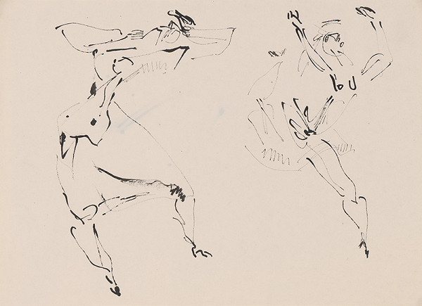 Július Lőrincz – 63. Vojna II. - Stojaca žena a bežiaca žena 