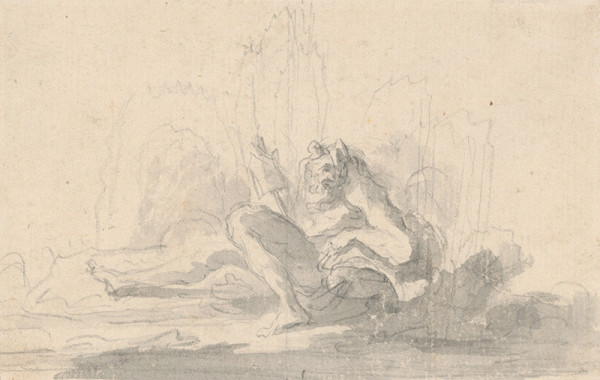 Severotaliansky maliar z 1. polovice 18.storčia – Jób na smetisku