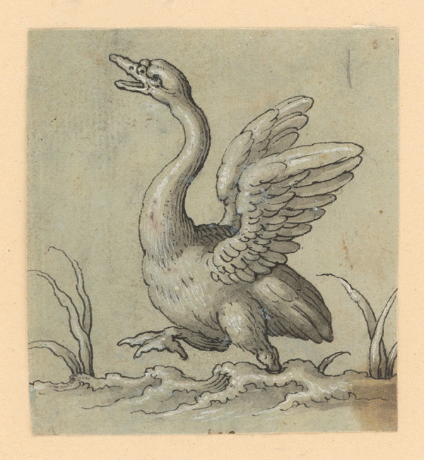 Taliansky majster zo 17. storočia – Walking Swan