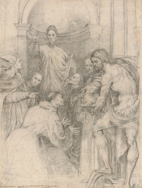 Pordenone, Taliansky autor – Christ in a Group of Saints