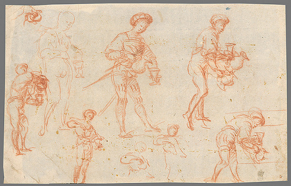 Stredoeurópsky maliar z 18. storočia – Study of a Man Pouring a Drink into a Glass 